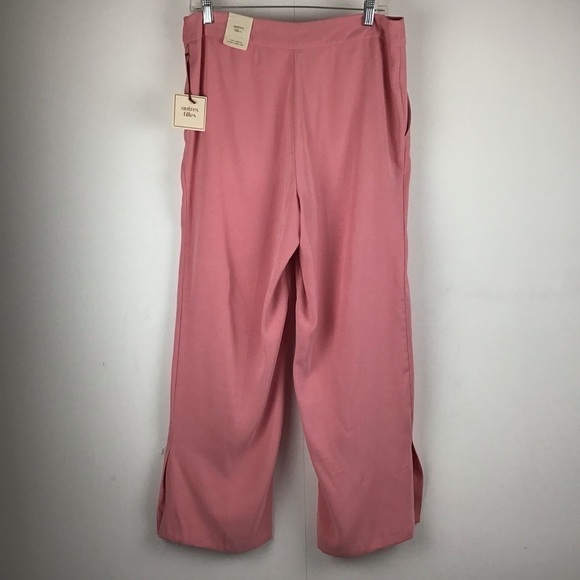 Soft Pink Autres Filles straight leg trousers size Med see measurements. NWT - Picture 8 of 12